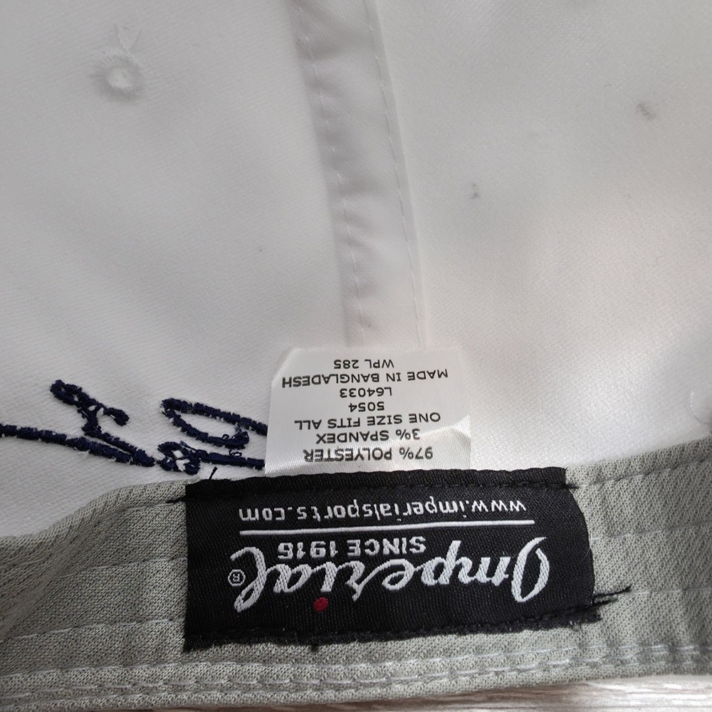 Imperial Golf Hat White - SNAPBACK!