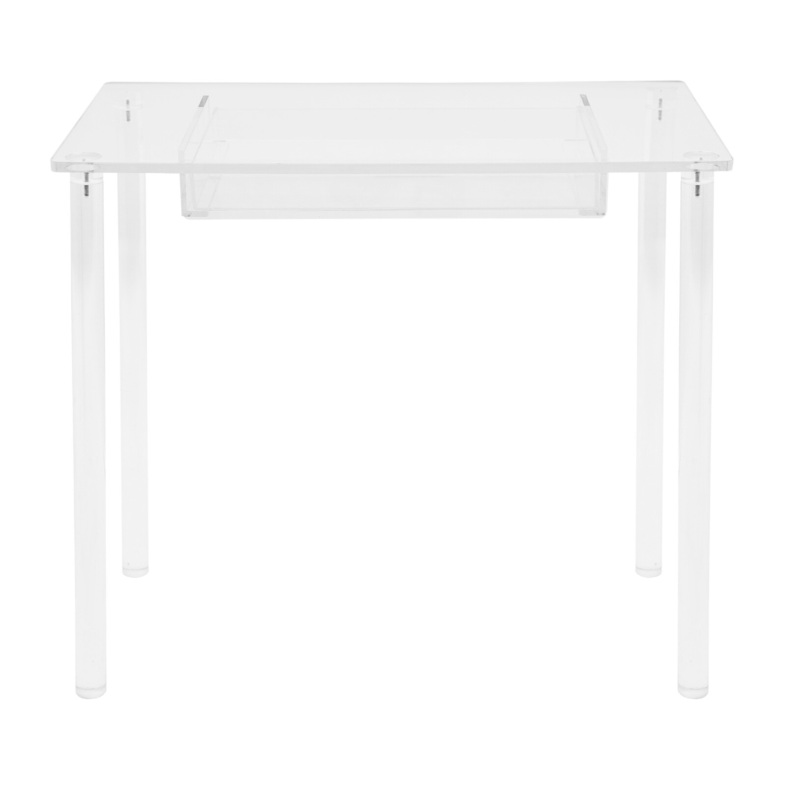 Acrylic Makeup Vanity Desk - Clear Vanity Table w/ Drawer - Small Makeup Table