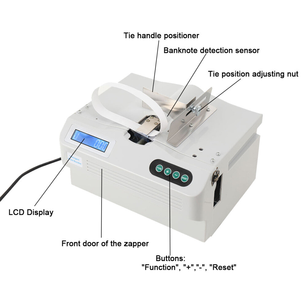 Automatic Money Bundle Machine 2sec/Once Intelligent Banknote Binding Machine