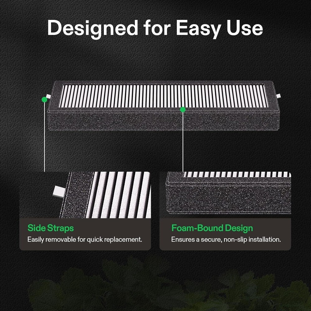 VIVOSUN OdorShield Filter Replacement for VGrow Smart Grow Box, 2-Pack
