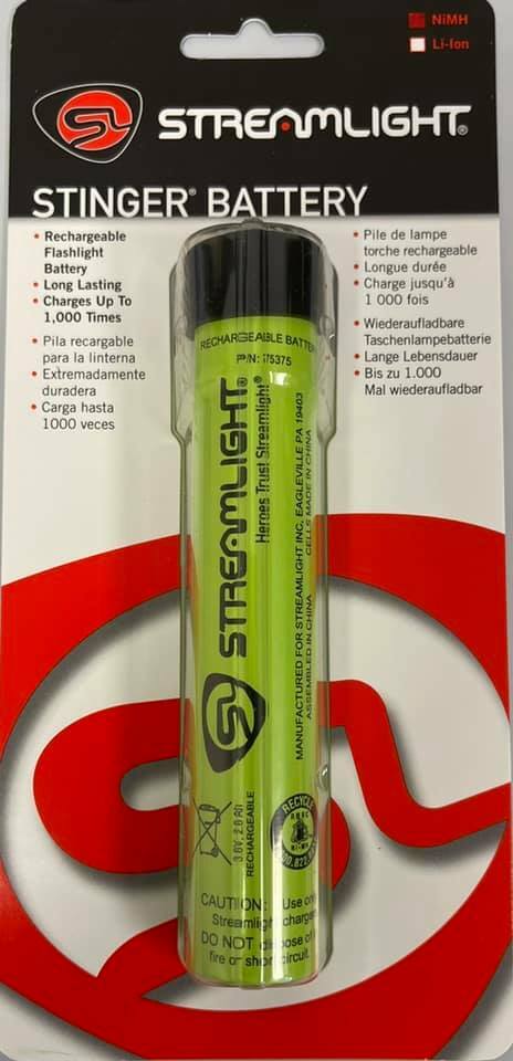 Streamlight 75375 NIMH Stinger Rechargeable Battery Replaces 75175 Genuine OEM