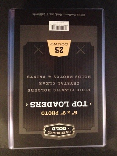 25 6x9 Ultra CBG Premium Pro Hard Rigid Toploaders Photo Topload Holders - New