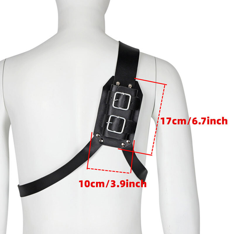 Medieval Double Sword Shoulder Back Sheath Scabbard Holder Warrior Shoulders.