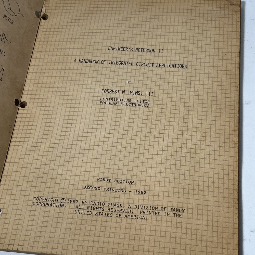 Archer Engineer's Notebook II Integrated Circuit Application 1982 1st ed 2 Print