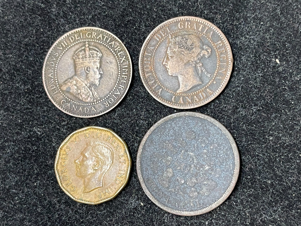 Early Canada 4 Coins Lot