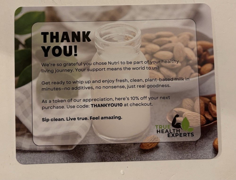 NUTRI Plant-Based Milk Maker Open Box, Mint