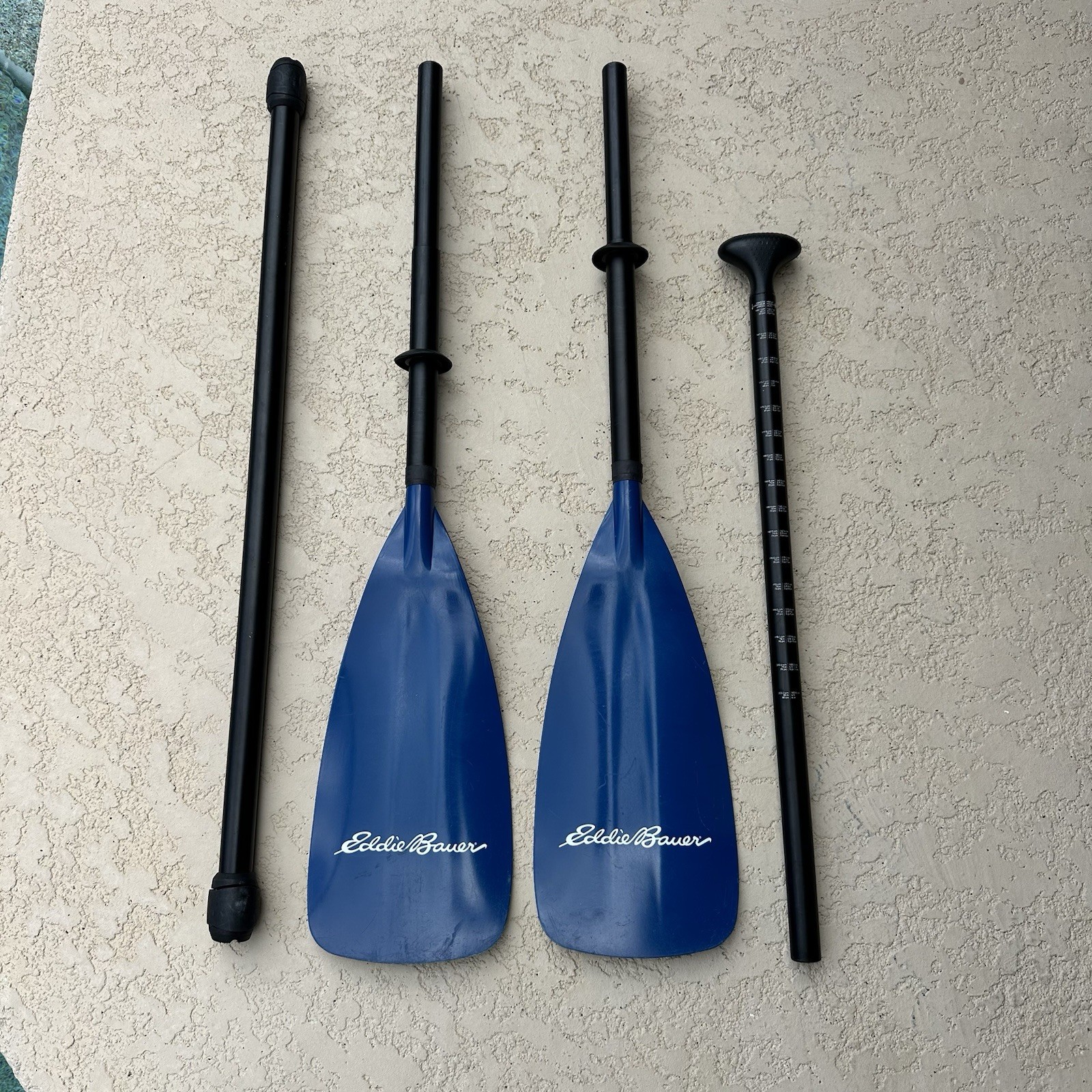 Kayak SUP Paddle - Adjustable 4-Piece, Floating, Lightweight (Eddie Bauer)
