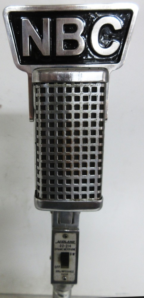 Midland Dynamic Table Microphone with "NBC" marque
