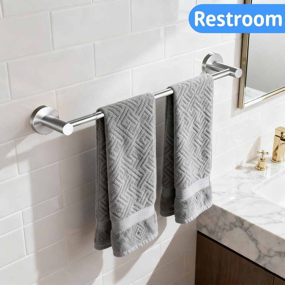 Towel Racks for Bathroom,Adjustable Single C-silver