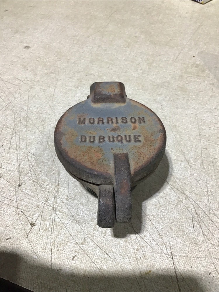 Morrison DuBuque Cast Iron Hinged Fill Cap, 2” Male Thread
