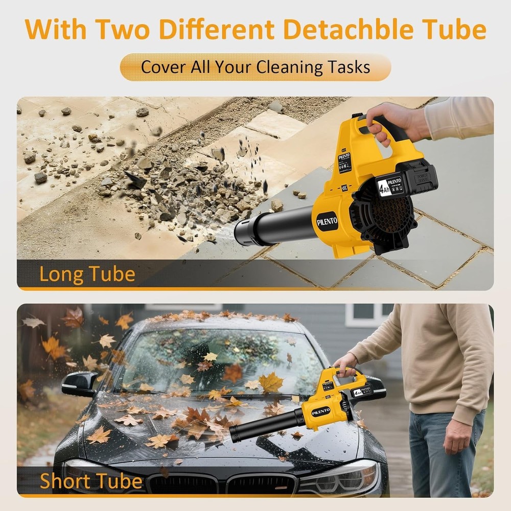 Versatile Handheld Leaf Blower - Effective for Leaves, Snow & Small Gravel