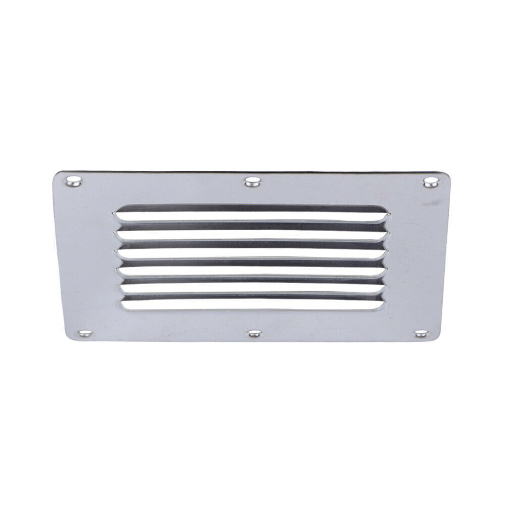 Pair Rectangle Louvered Vent Stainless Steel Marine Boat Vent 5" *4-1/2"