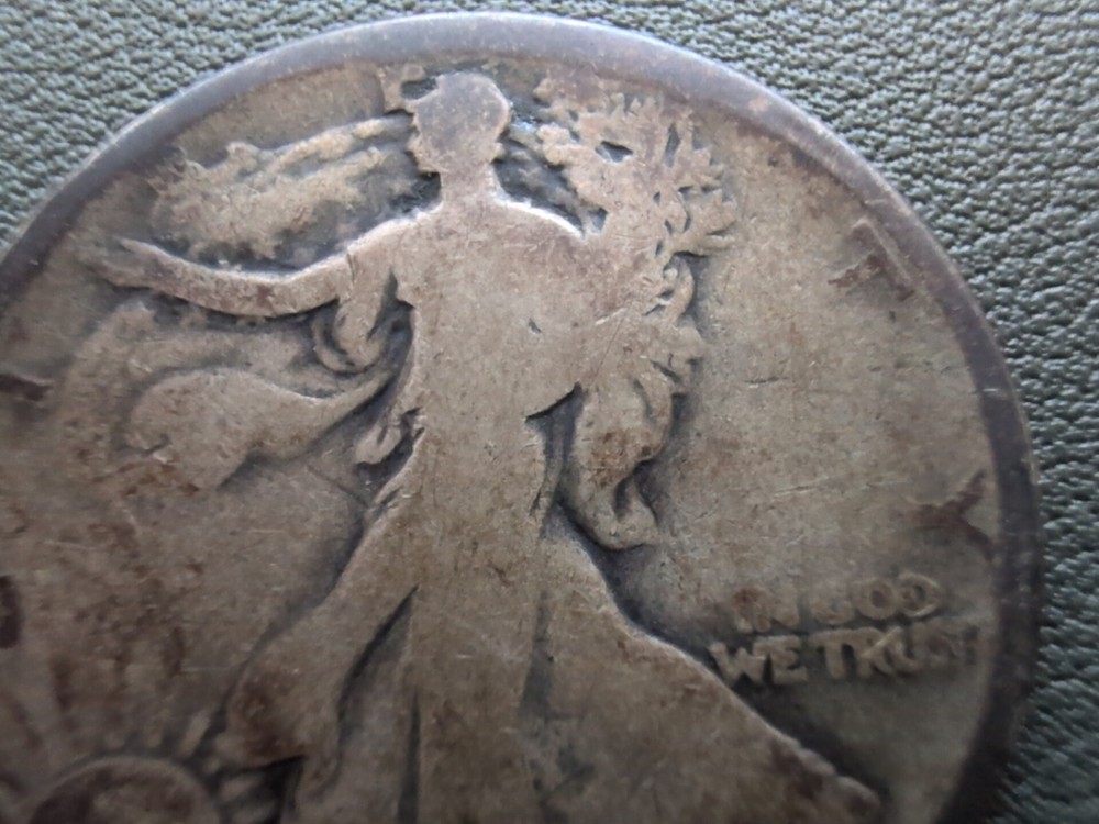 1917-D Reverse Mint Walking Liberty Half Dollar Circulated #C94