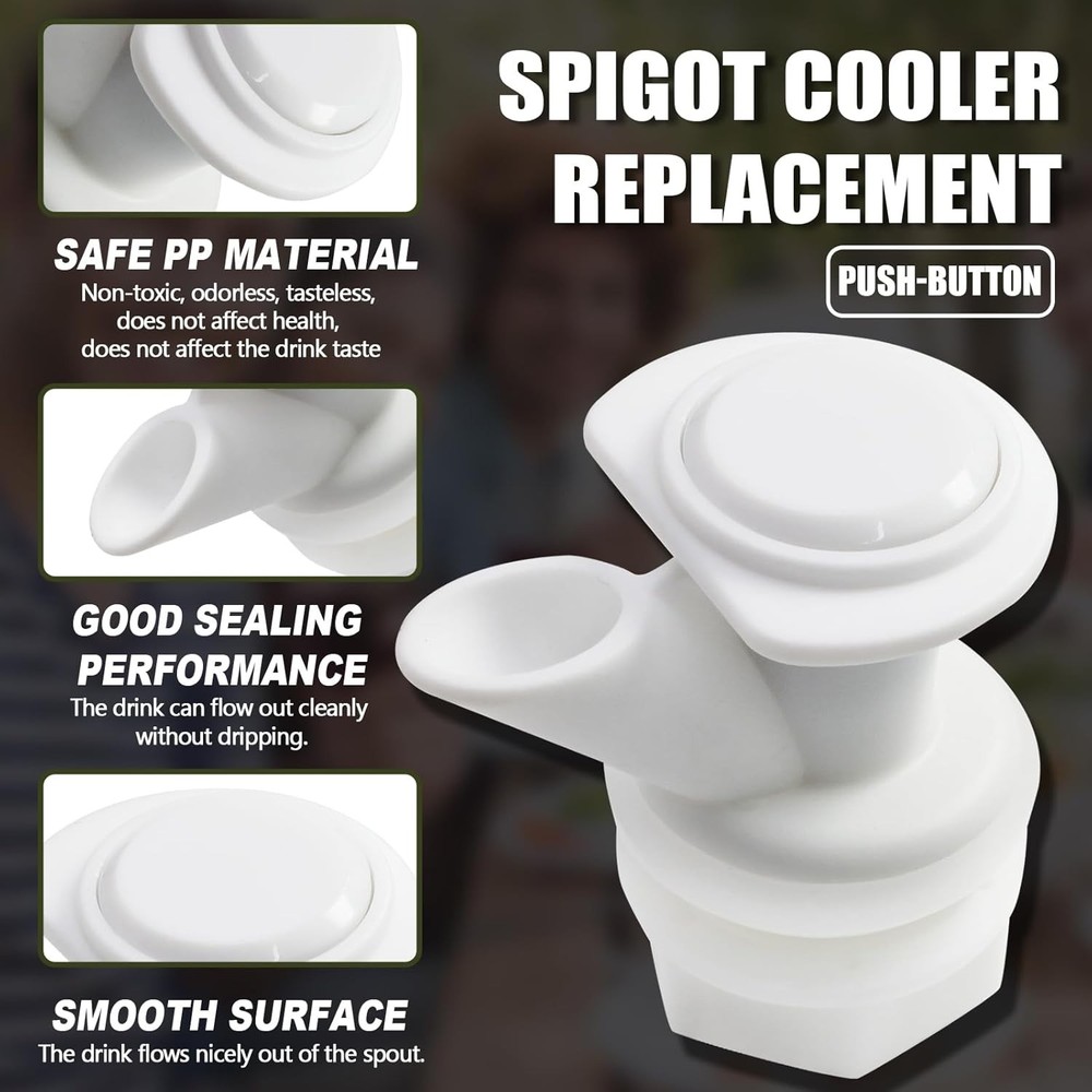 Push Button Water Spigot, Reusable Push Button Water Spigot - 3 Pack