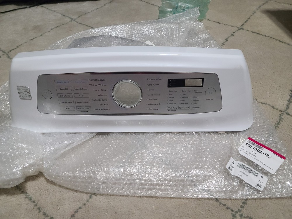 AGL73093122 Kenmore washer control panel