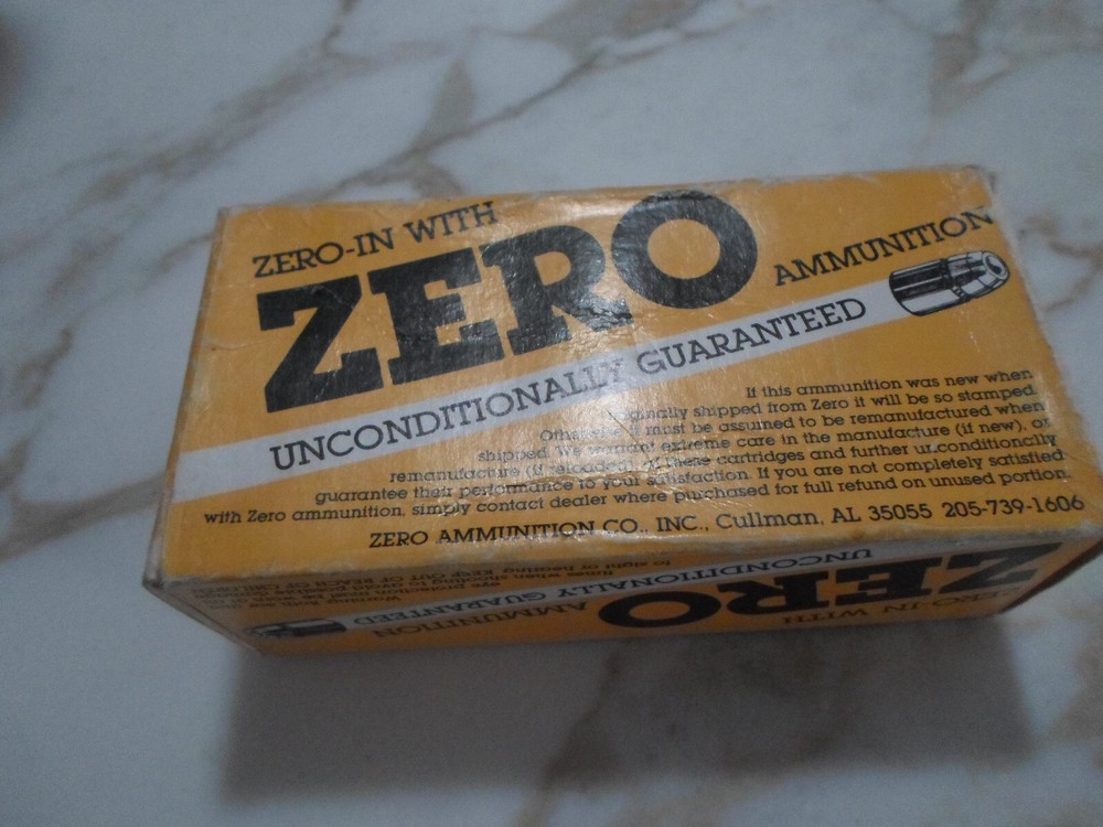 Vintage Zero 38 Special 125 Grain JSP + P Empty Ammo Box