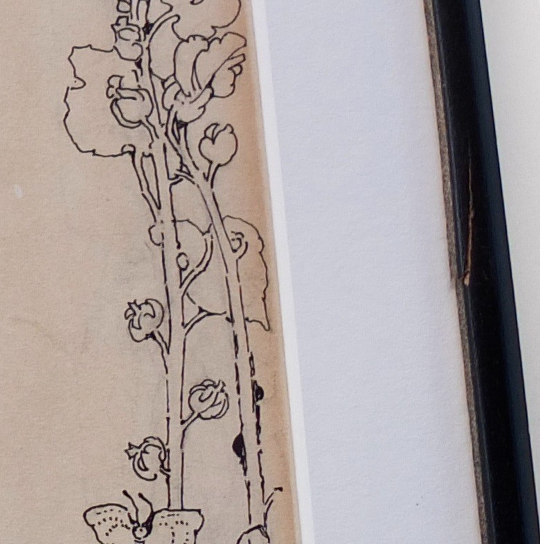 Margaret Ely Webb Original Drawing For Elise Margaret Storke Bookplate In Frame