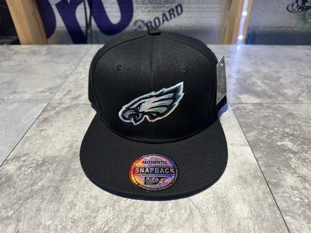 NWT Kipa Premium Black Philadelphia Eagles SnapBack Hat. Cap, Lid.