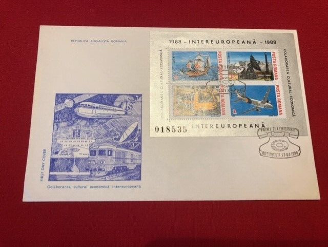 1988 Romania x 1 FDC