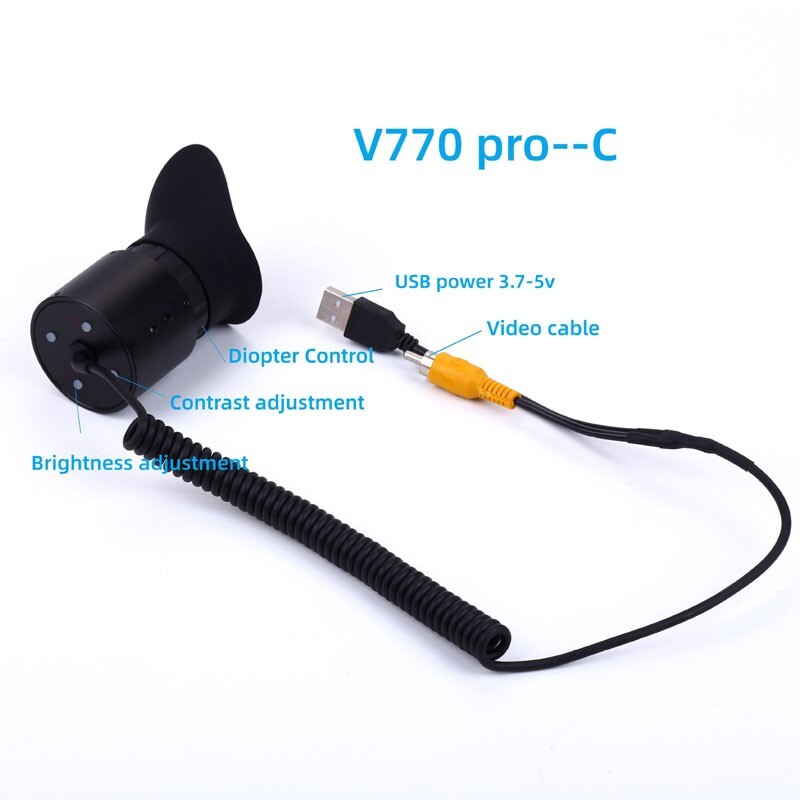 V770 PRO-C (USB Interface) Portable Wearable Head Mounted Display 0.39-in OLED