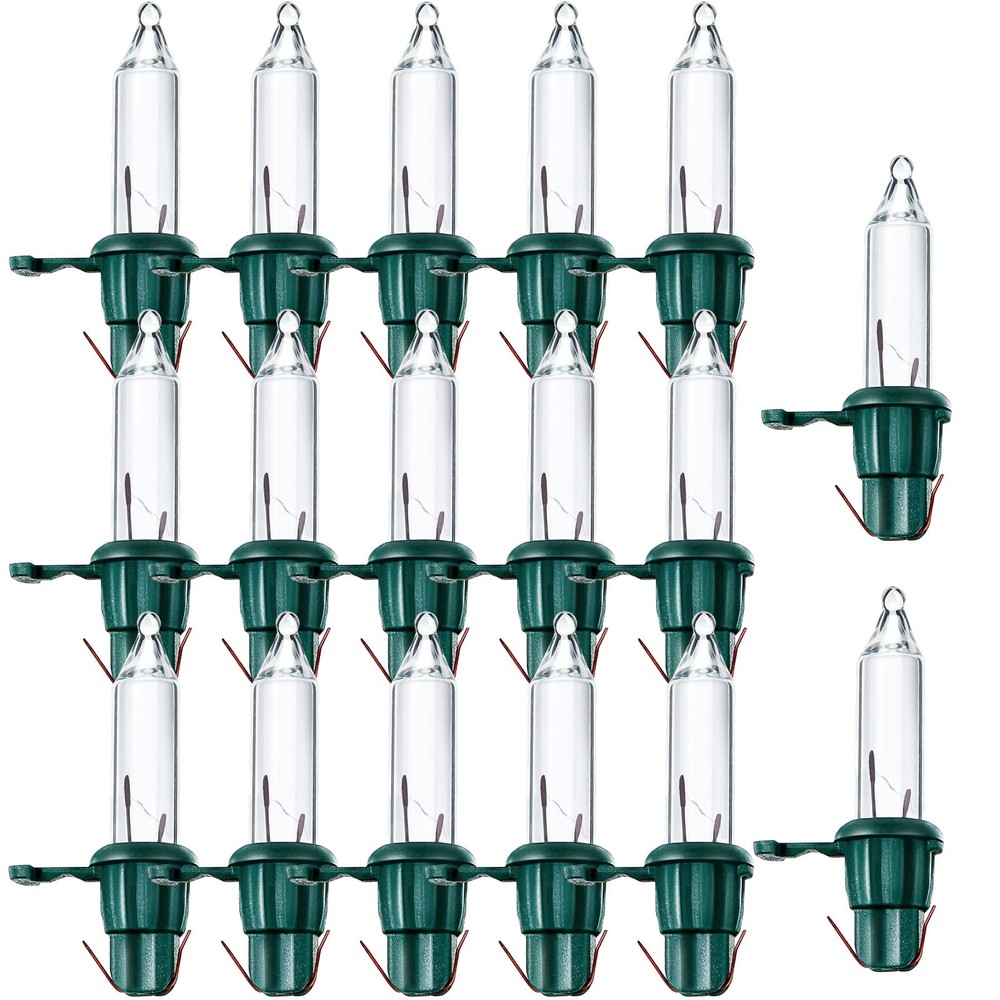 Mudder 200 Count Replacement Christmas Tree Green Base With Warm White Bulb