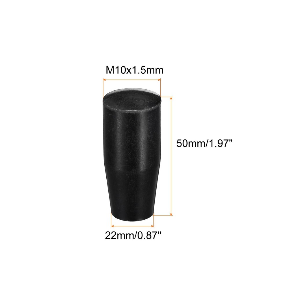 M10x50mm Female Threaded Hand Knobs Cylinder Insert Handles for Mechanical, 4Pcs