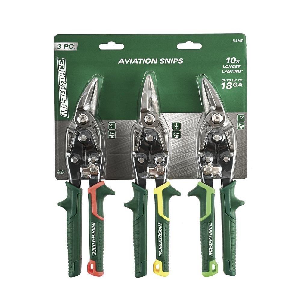 Masterforce 3 Piece 10” Aviation Tin Snips