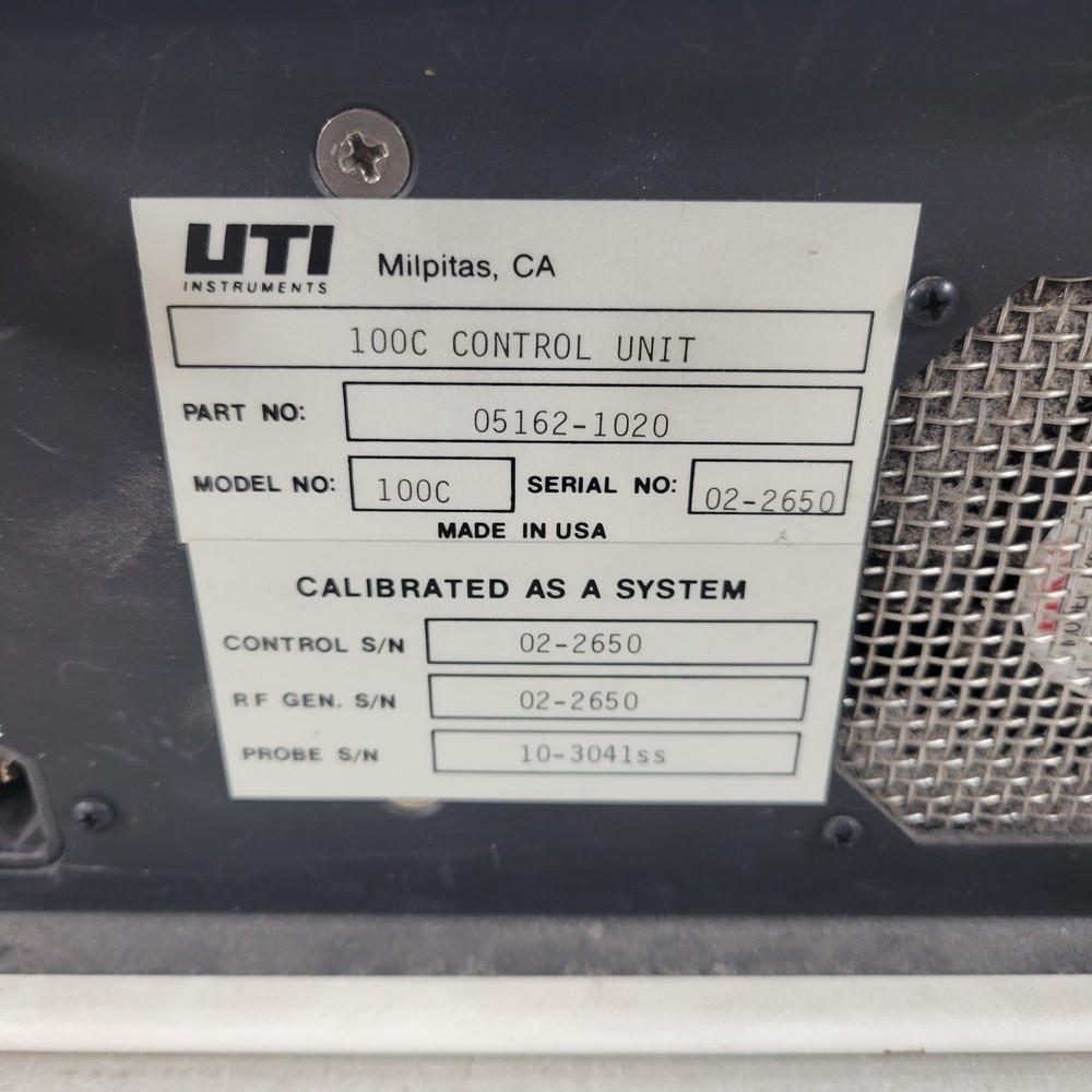 BROKEN UTI Instruments Precision Gas Analyzer 100C Control Unit Kickstand