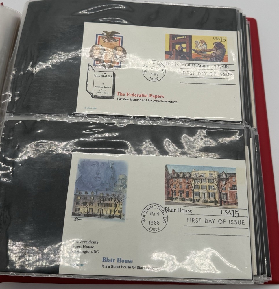 Commemorative First Day Issue Envelope/Postcard Collection Book ￼
