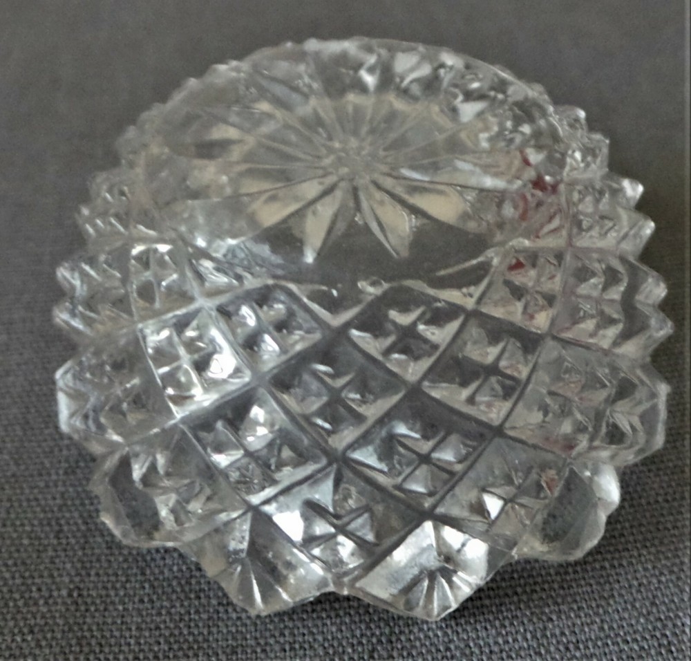 3 Antique Crystal Salt Cellars, Dips