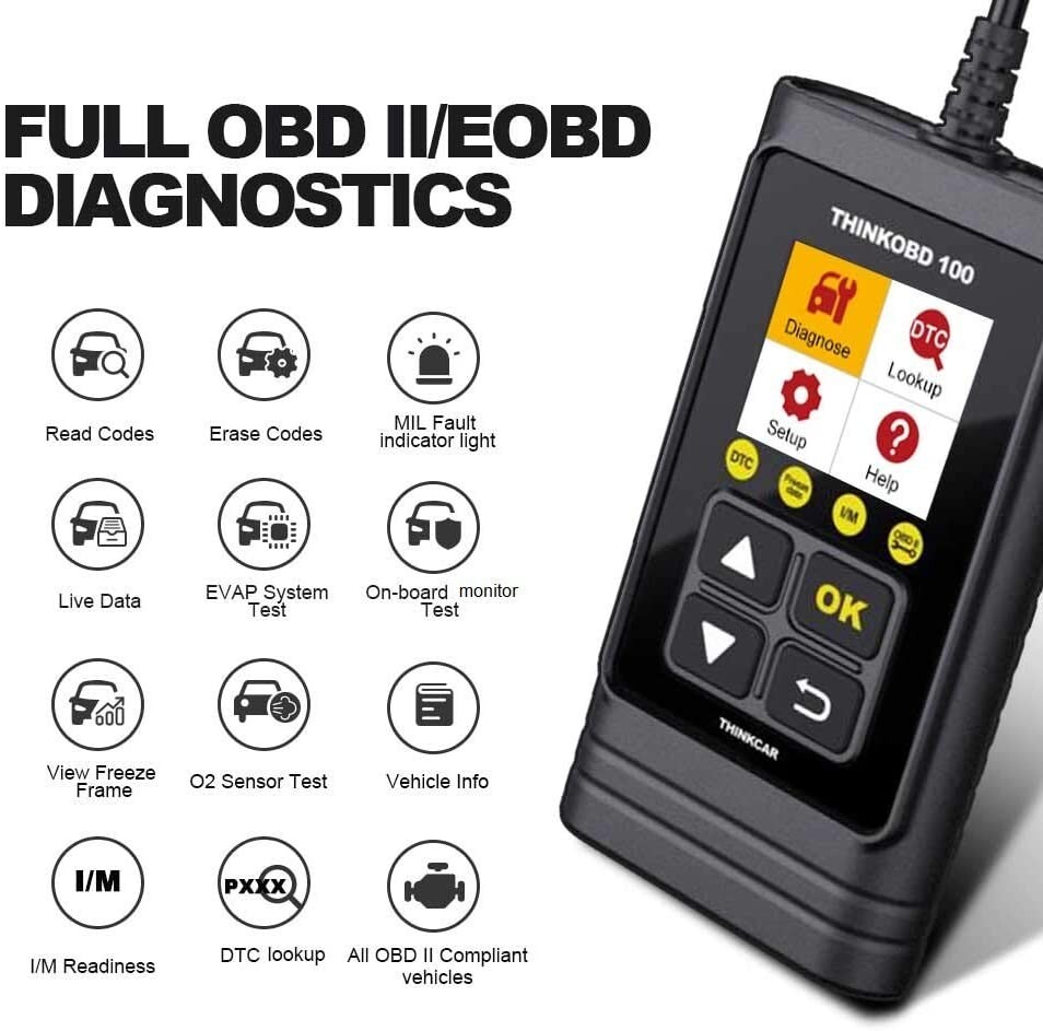 ThinkCar THINKOBD 100 OBD2 Scanner, OBD2/ EOBD Car Code Reader