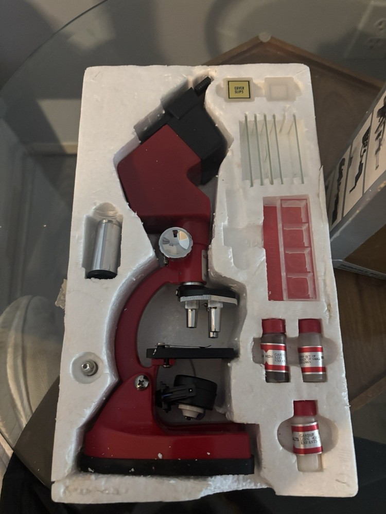 vintage tasco microscope Kit 600 Power Microscope