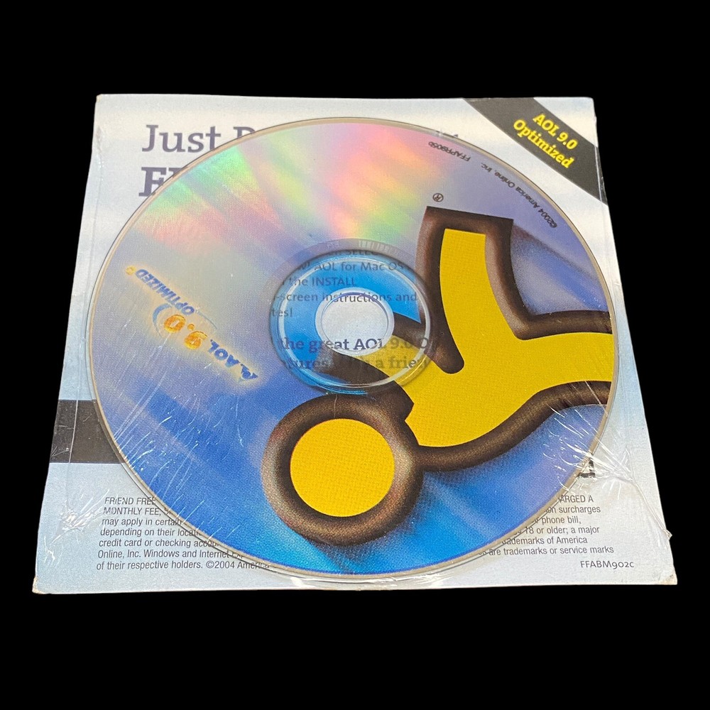 AOL 9.0 Optimized Here's The Upgrade You Ordered CD Computer Software Sealed