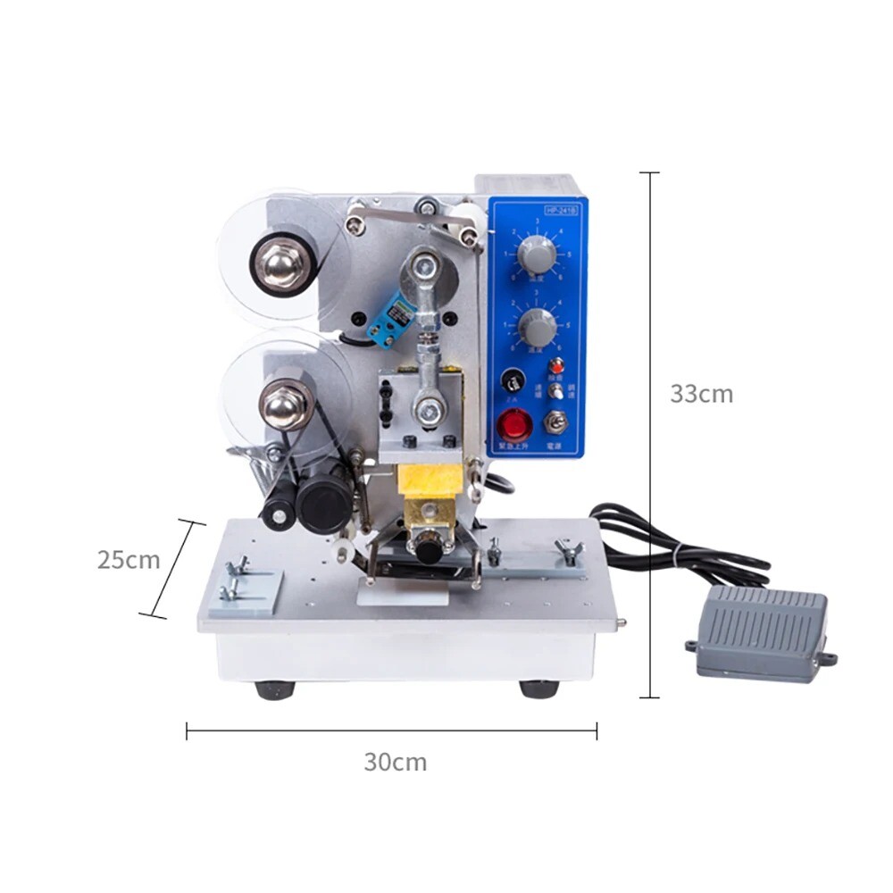 Coder Semi Automatic Plastic Bag Printing & Coding Hot Stamping Machine HP-241B