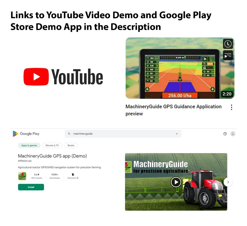 MachineryGuide GPS Guidance System Includes Software Code and Antenna *NO TABLET