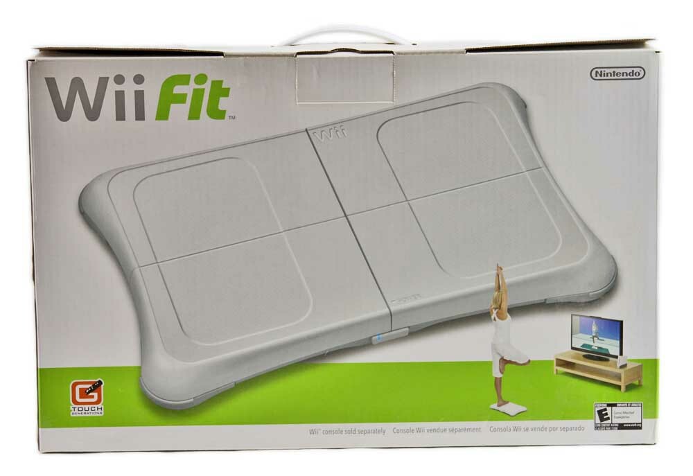 2008 Nintendo Wii Fit Complete Working MIB + Disc, Manual, Risers