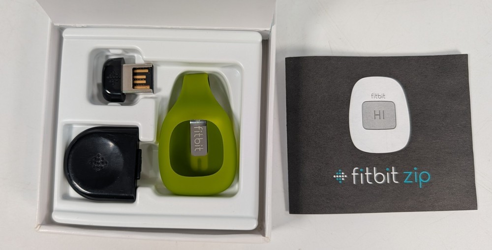 Fitbit Zip Wireless Activity Tracker Lime Green - Lightly Used with Box