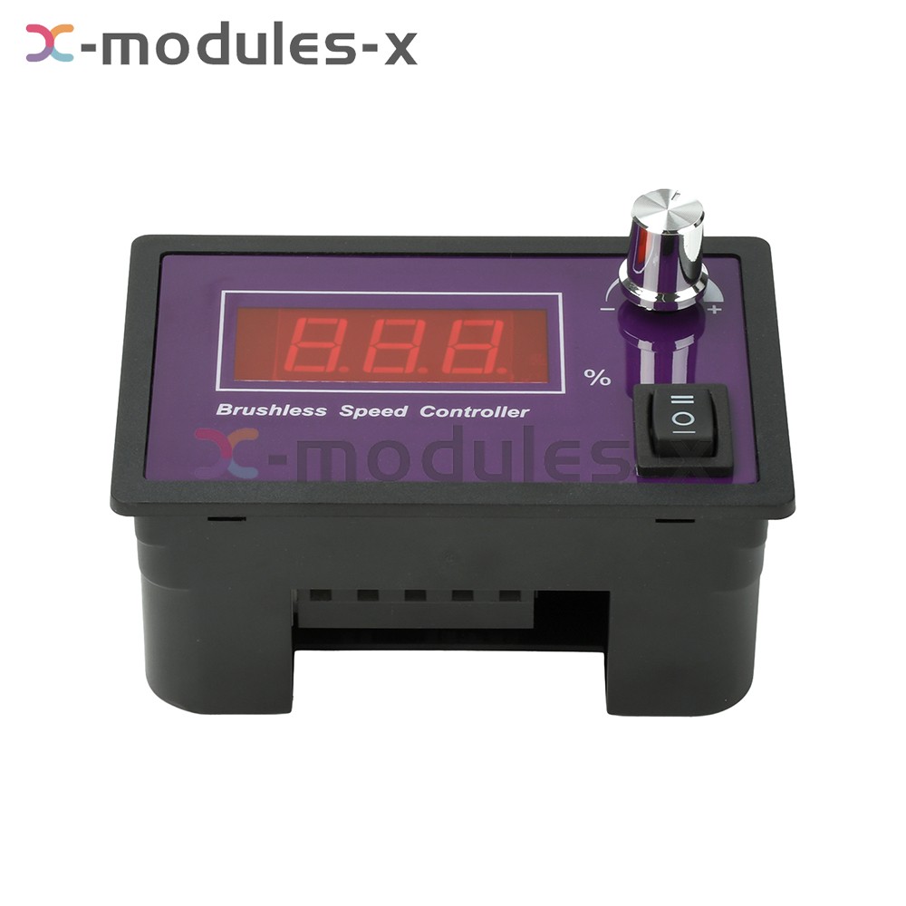 10-55V15A Brushless DC Speed Controller 3-Phase Motor Controller Forward/Reverse