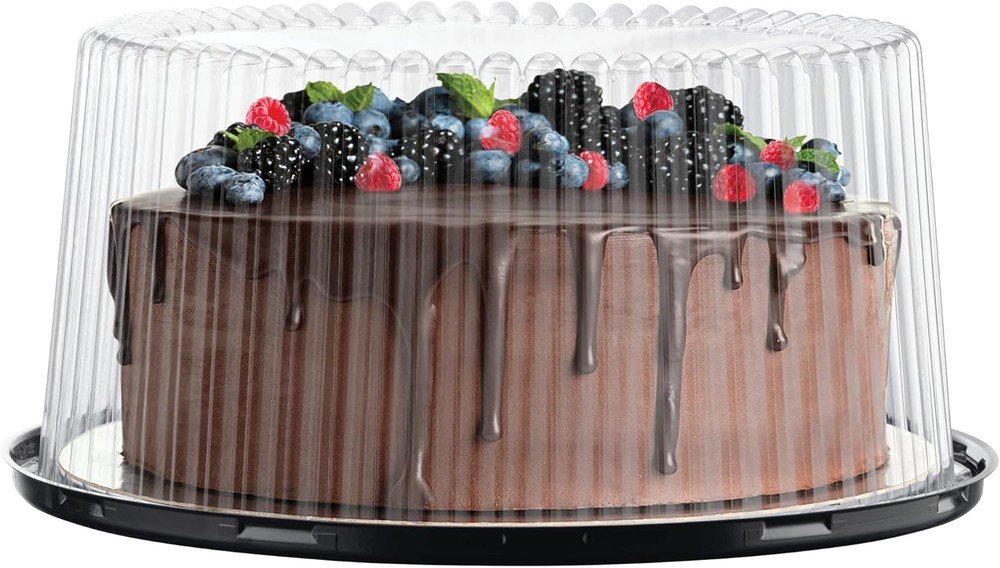 High-Dome Disposable Cake Boxes for 2-3 Layer Cakes - Durable Transport Solution
