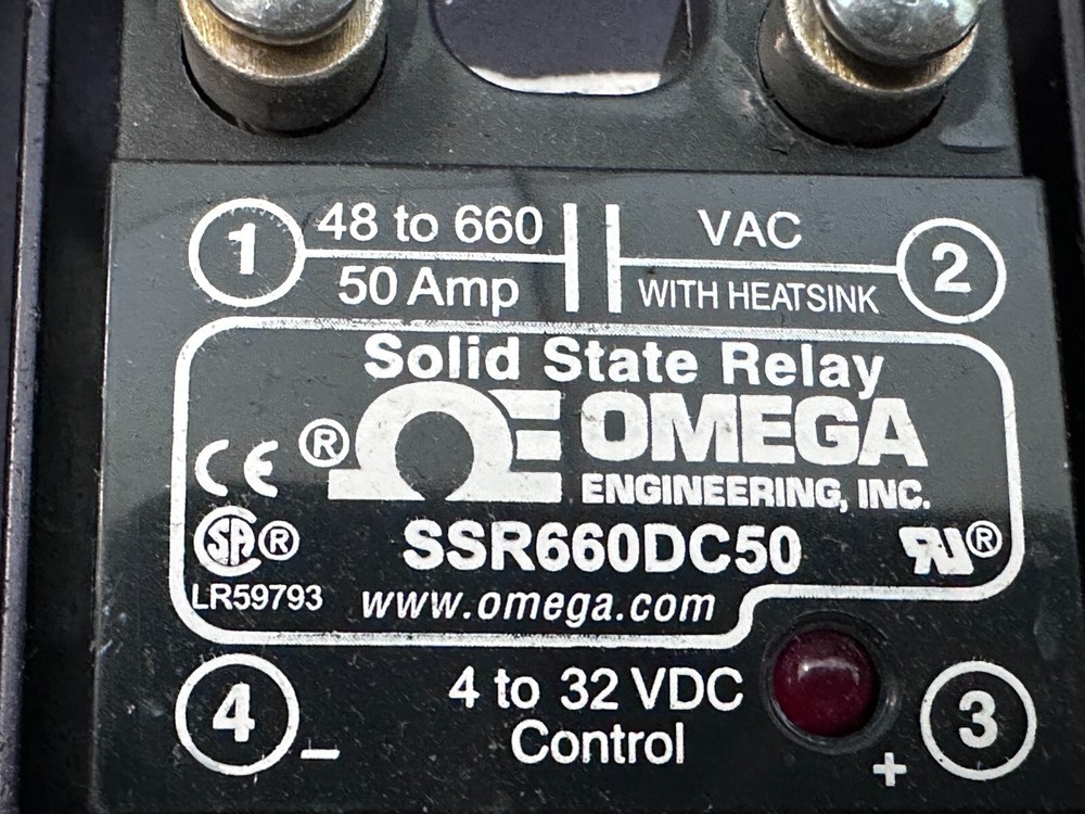 Omega SSR660DC50 Solid State Relay w/Large Heatsink