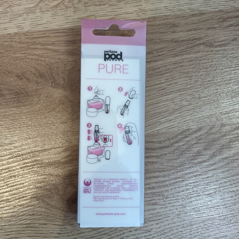 PERFUME POD Pure refillable perfume atomizer in Perfect Pink