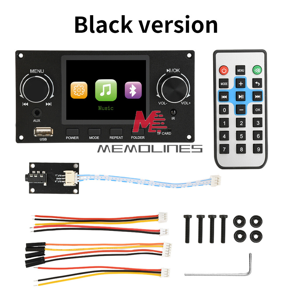 2.8inch IPS Bluetooth MP3 Decoder Board TF USB Car Amplifier Audio Player DIY