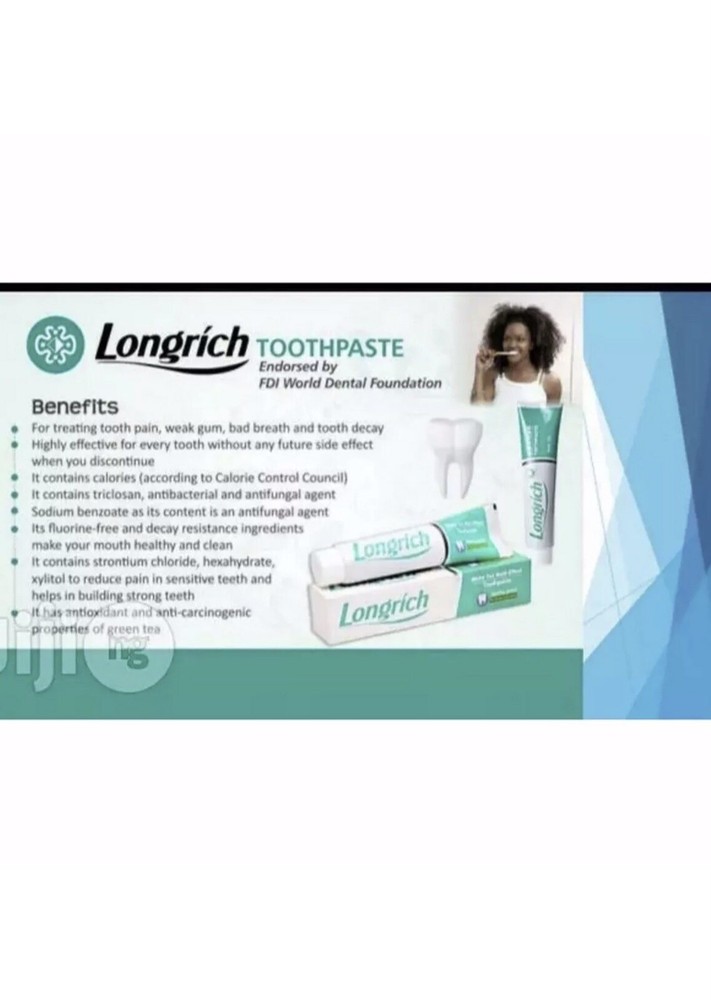 Longrich Toothpaste, White Tea Multi-Effect Toothpaste 1 Pack Jumbo Size 200g