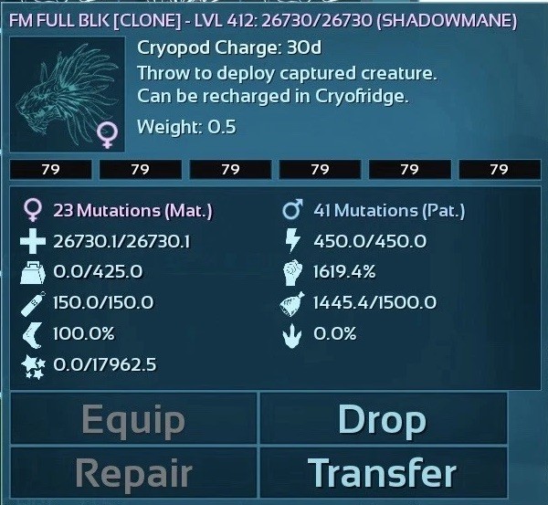 Shadowmane Pair [Clone] | Ark Ultimate Mobile | Official PVE | Ark Pass