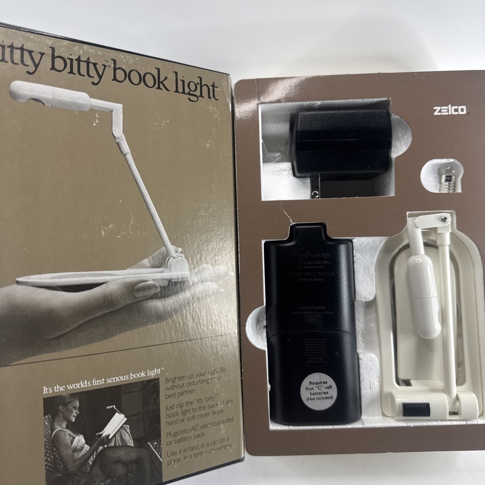 Zelco The Itty Bitty Book Light Original Reading Lamp