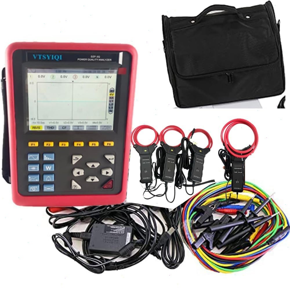Power Quality Recorders Analyzer with Range 10~6000A Transient Record 150 Groups