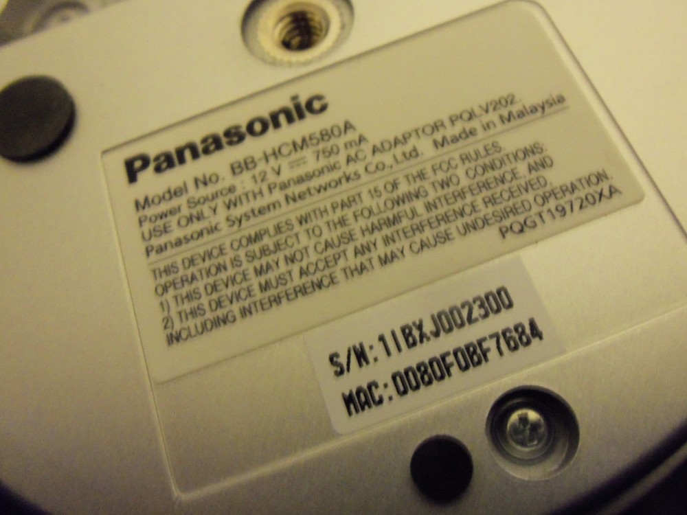 Panasonic BB-HCM580A Network Security Surveillance PTZ Camera