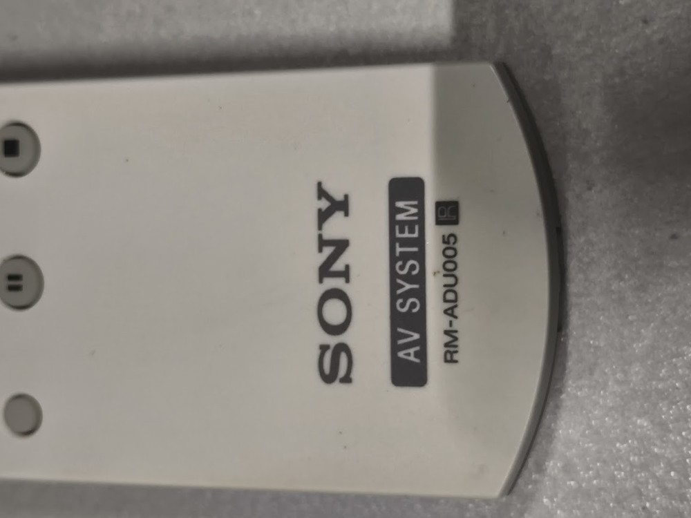 Sony RM-ADU005 AV System Remote - Used, Fully Working