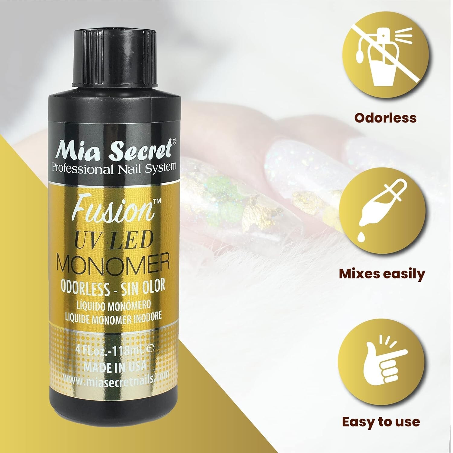 Mia Secret Odorless Monomer 4 oz