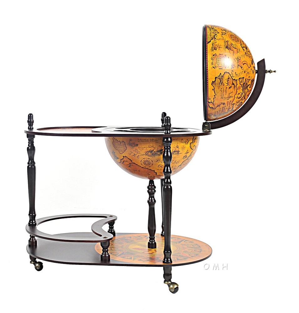 Exotic Globe drink trolley Red